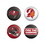 Tampa Bay Buccaneers Buttons 4 Pack