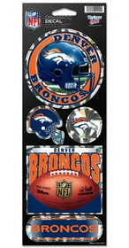 Denver Broncos Stickers Prismatic