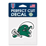 Tulane Green Wave Decal 4x4 Perfect Cut Color