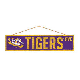 LSU Tigers Sign 4x17 Wood Avenue Design
