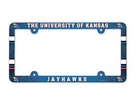 Kansas Jayhawks License Plate Frame - Full Color
