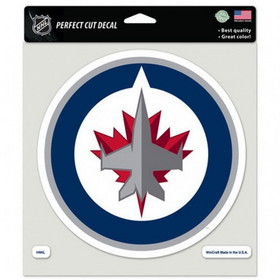 Winnipeg Jets Decal 8x8 Perfect Cut Color