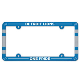Detroit Lions License Plate Frame Plastic Full Color Style