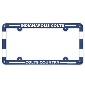 Indianapolis Colts License Plate Frame Plastic Full Color Style