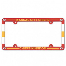 Kansas City Chiefs License Plate Frame Plastic Full Color Style
