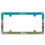 Miami Dolphins License Plate Frame Plastic Full Color Style