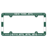 New York Jets License Plate Frame Plastic Full Color Style