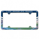 Los Angeles Rams License Plate Frame Plastic Full Color Style
