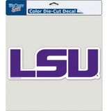 LSU Tigers Decal 8x8 Die Cut Color Logo