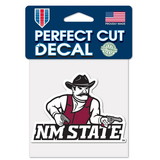 New Mexico State Aggies Decal 4x4 Perfect Cut Color
