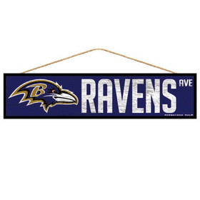 Baltimore Ravens Sign 4x17 Wood Avenue Design
