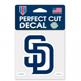 San Diego Padres Decal 4x4 Perfect Cut Color