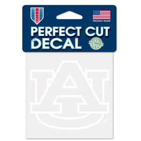 Auburn Tigers Decal 4x4 Perfect Cut White