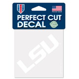 Ultra Pro LSU Tigers Decal 4x4 Perfect Cut White