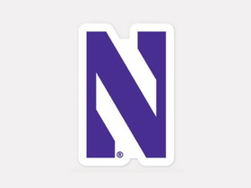 Northwestern Wildcats Decal 4x4 Perfect Cut Color