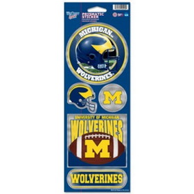 Michigan Wolverines Stickers Prismatic