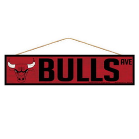 Chicago Bulls Sign 4x17 Wood Avenue Design
