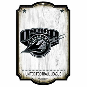 Omaha Nighthawks Sign 11x17 Wood CO