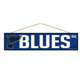 St. Louis Blues Sign 4x17 Wood Avenue Design