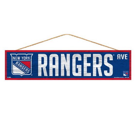 New York Rangers Sign 4x17 Wood Avenue Design