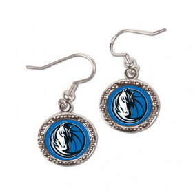 Dallas Mavericks Earrings Round Style