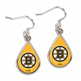 Boston Bruins Earrings Tear Drop Style
