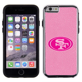 San Francisco 49ers Phone Case Pink Football Pebble Grain Feel iPhone 6 CO