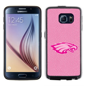 Philadelphia Eagles Phone Case Pink Football Pebble Grain Feel Samsung Galaxy S6 CO