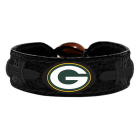 Green Bay Packers Bracelet Team Color Tonal Black Football CO