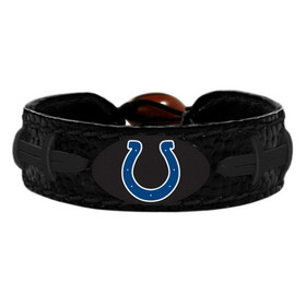 Indianapolis Colts Bracelet Team Color Tonal Black Football CO
