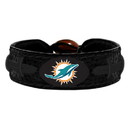 Miami Dolphins Bracelet Team Color Tonal Black Football