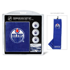 Edmonton Oilers Golf Gift Set with Embroidered Towel