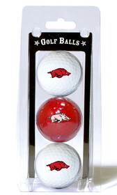 Arkansas Razorbacks 3 Pack of Golf Balls