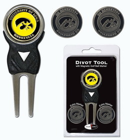 Iowa Hawkeyes Golf Divot Tool with 3 Markers