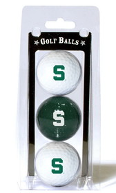 Michigan State Spartans 3 Pack of Golf Balls
