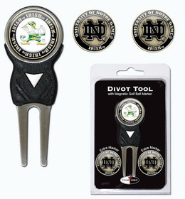 Notre Dame Fighting Irish Golf Divot Tool with 3 Markers