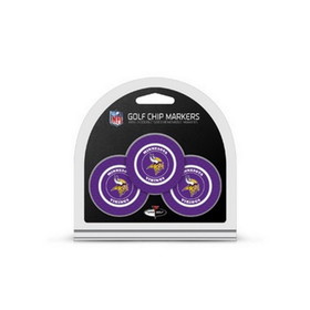 Minnesota Vikings Golf Chip with Marker 3 Pack