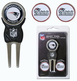 New England Patriots Golf Divot Tool with 3 Markers