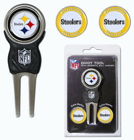 Pittsburgh Steelers Golf Divot Tool with 3 Markers