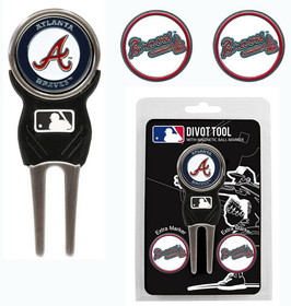 Atlanta Braves Golf Divot Tool with 3 Markers