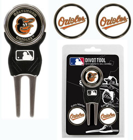 Baltimore Orioles Golf Divot Tool with 3 Markers