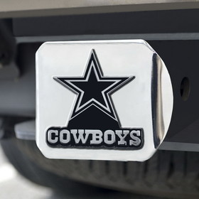 Dallas Cowboys Hitch Cover Chrome Emblem on Chrome