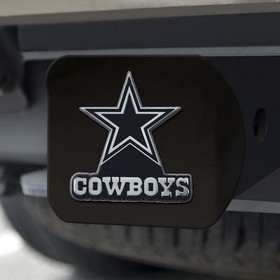 Dallas Cowboys Hitch Cover Chrome Emblem on Black