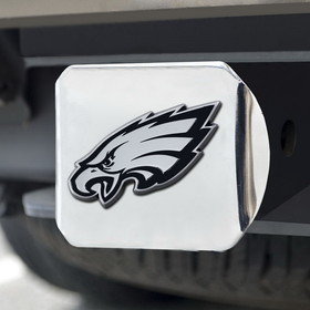 Philadelphia Eagles Hitch Cover Chrome Emblem on Chrome