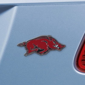 Arkansas Razorbacks Auto Emblem Premium Metal Color