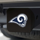 Los Angeles Rams Hitch Cover Color Emblem on Black