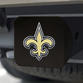 New Orleans Saints Hitch Cover Color Emblem on Black