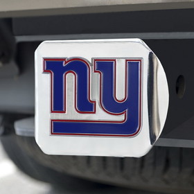 New York Giants Hitch Cover Color Emblem on Chrome