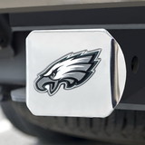Philadelphia Eagles Hitch Cover Color Emblem on Chrome
