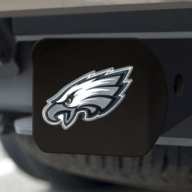 Philadelphia Eagles Hitch Cover Color Emblem on Black